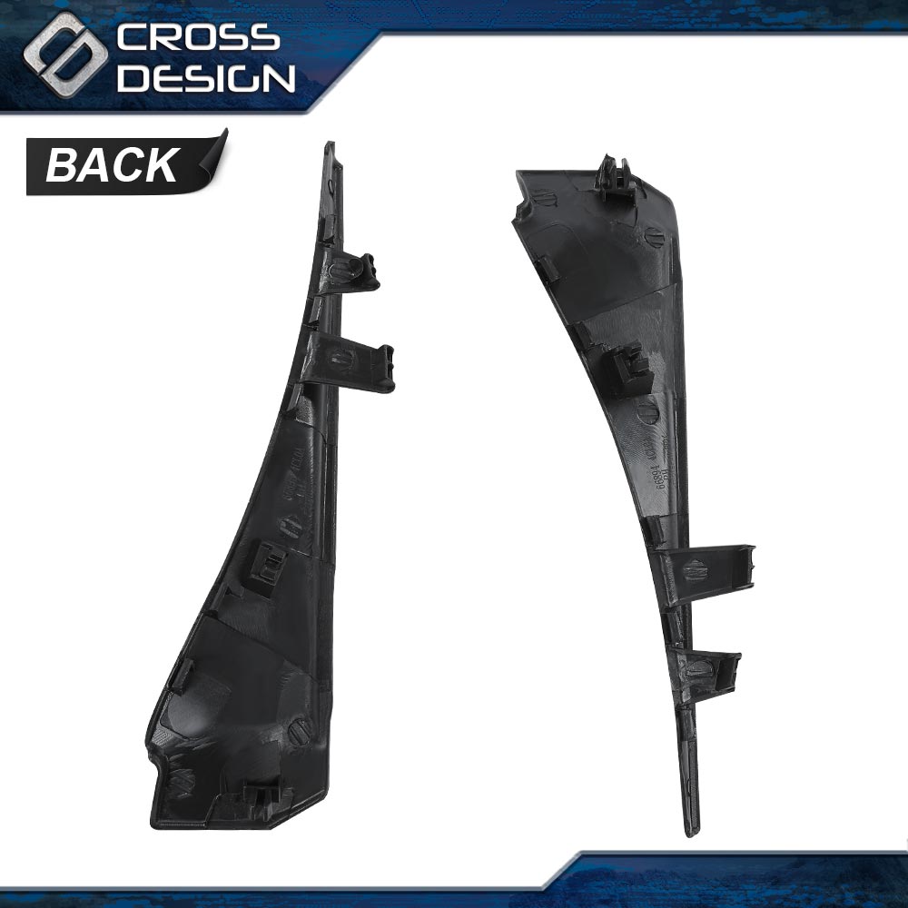 Front Windshield Wiper Side Cowl Extension Cover 2PCS Fit