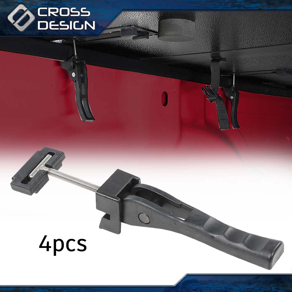 Universal Tonneau Cover Clamp Set - Replacement Parts For Hard Tri-Fold Truck Bed Covers