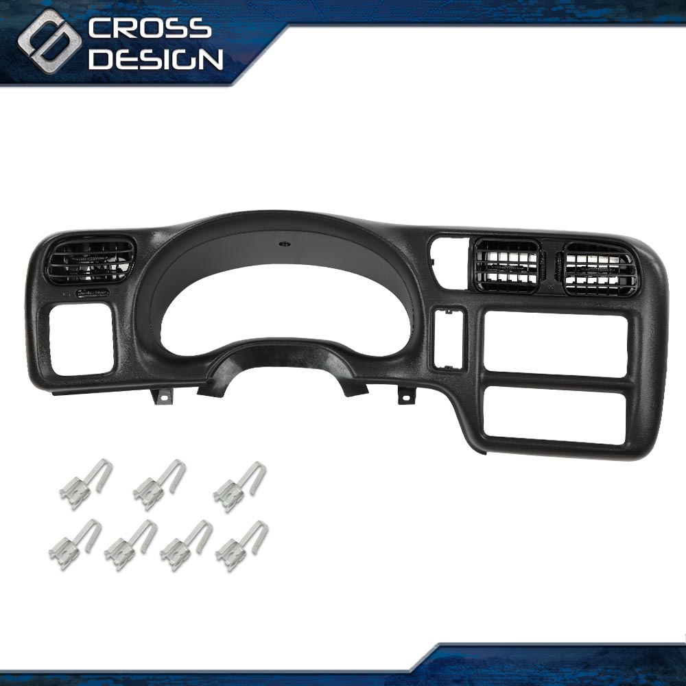 その他 CUT A DASH BLAZER ONE esquisse Apre 2004 BLACK DASH BEZEL SINGLE DIN FITS 1998-2004 CHEVY S-10 GMC SONOMA