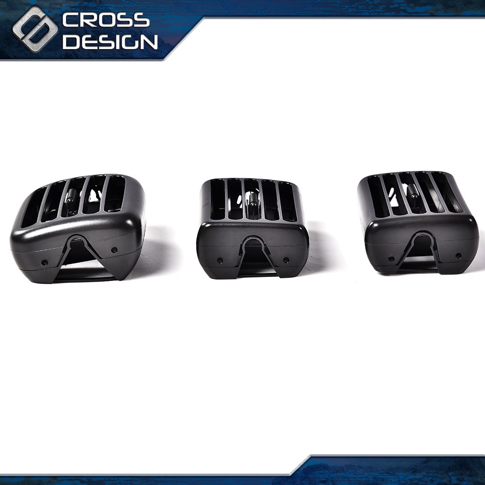 3Pcs Dash AC Vents For 1998-2002 Dodge Ram 1500 2500 3500 – Black Textured