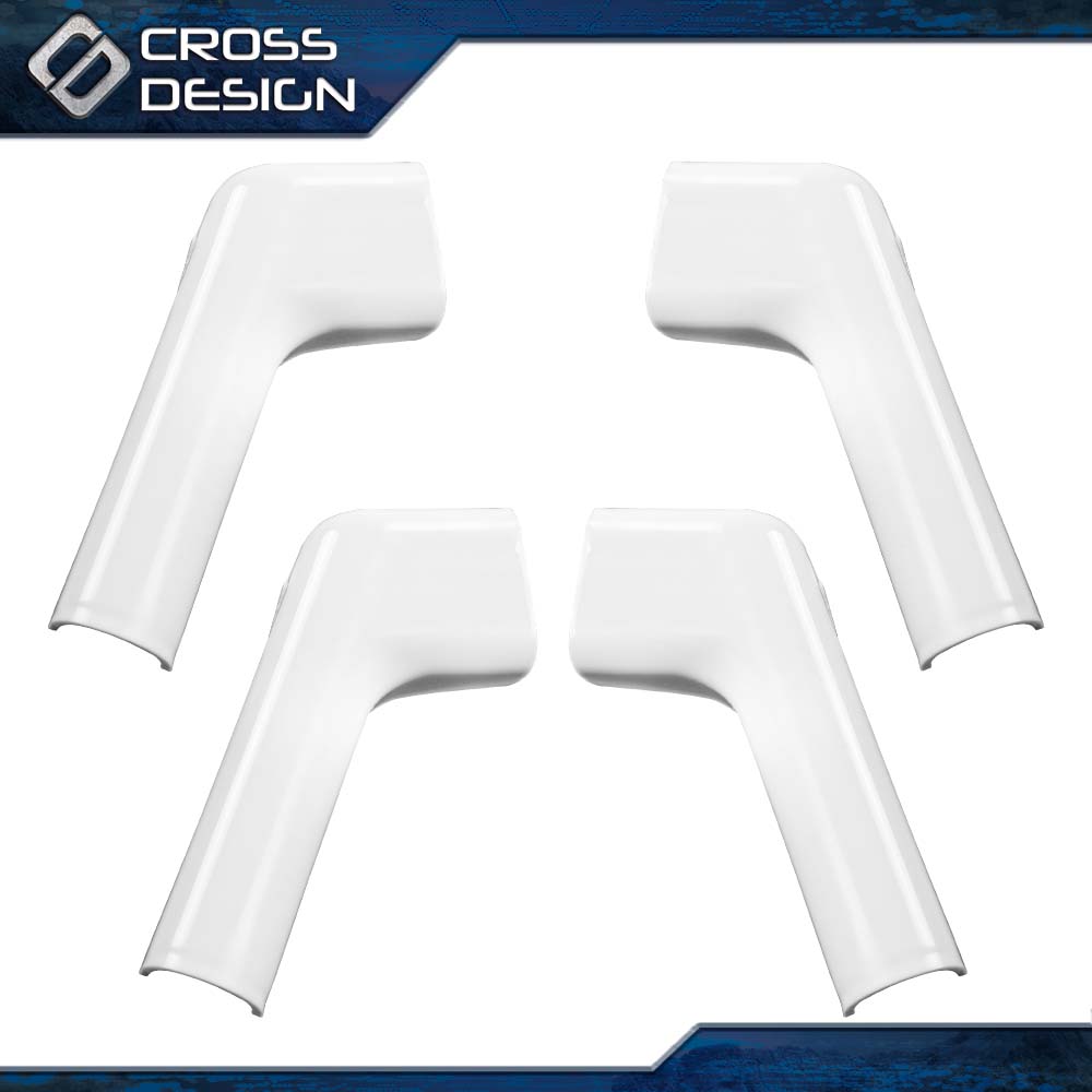 New White RV Rain Gutter Spout Long Version Left And Right 4PCS - Foto 2